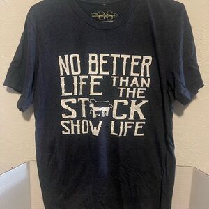 Navy/Gray Graphic Tee - Stock Show Life